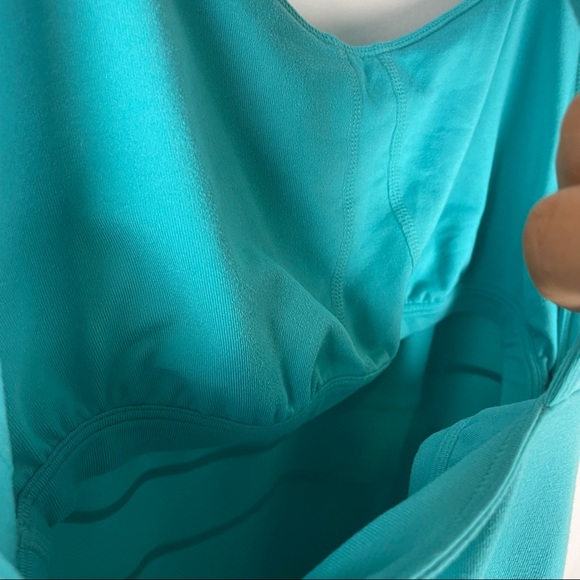 Toad & Co.Tech Tomboy Racerback teal dress with build in bra Small - Picture 8 of 8